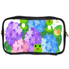 Animals Frog Face Mask Green Flower Floral Star Leaf Music Toiletries Bags
