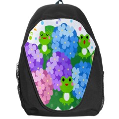 Animals Frog Face Mask Green Flower Floral Star Leaf Music Backpack Bag