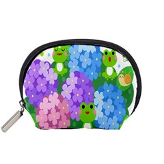 Animals Frog Face Mask Green Flower Floral Star Leaf Music Accessory Pouches (small) 