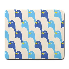 Animals Penguin Ice Blue White Cool Bird Large Mousepads by Mariart