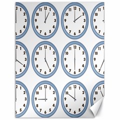 Alarm Clock Hour Circle Canvas 18  X 24   by Mariart