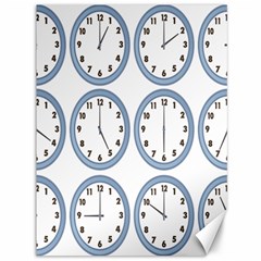 Alarm Clock Hour Circle Canvas 36  X 48   by Mariart