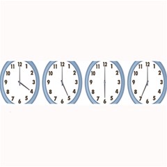 Alarm Clock Hour Circle Large Bar Mats by Mariart