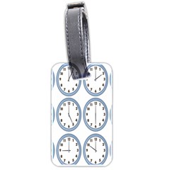 Alarm Clock Hour Circle Luggage Tags (two Sides)