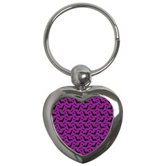 Animals Bad Black Purple Fly Key Chains (heart) 