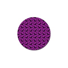 Animals Bad Black Purple Fly Golf Ball Marker