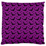 Animals Bad Black Purple Fly Large Cushion Case (Two Sides) Front