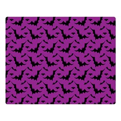 Animals Bad Black Purple Fly Double Sided Flano Blanket (large) 