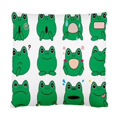 Animals Frog Green Face Mask Smile Cry Cute Standard Cushion Case (two Sides) by Mariart