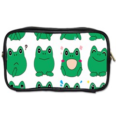 Animals Frog Green Face Mask Smile Cry Cute Toiletries Bags 2-side by Mariart