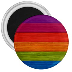 Wooden Plate Color Purple Red Orange Green Blue 3  Magnets