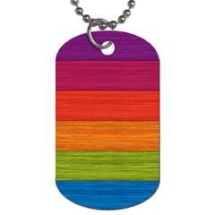 Wooden Plate Color Purple Red Orange Green Blue Dog Tag (two Sides)