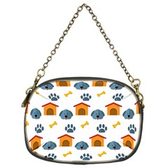 Bone House Face Dog Chain Purses (two Sides) 