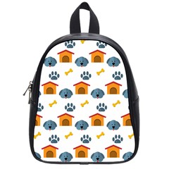 Bone House Face Dog School Bags (small) 