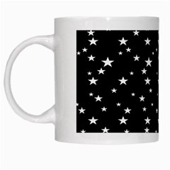 Black Star Space White Mugs by Mariart