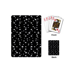 Black Star Space Playing Cards (mini)  by Mariart