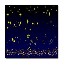 Blue Star Space Galaxy Light Night Tile Coasters by Mariart