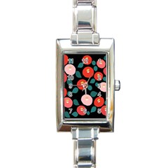 Candy Sugar Red Pink Blue Black Circle Rectangle Italian Charm Watch by Mariart