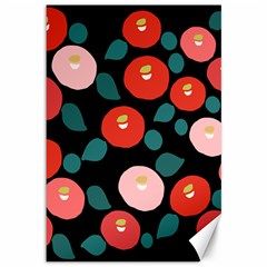 Candy Sugar Red Pink Blue Black Circle Canvas 12  X 18  