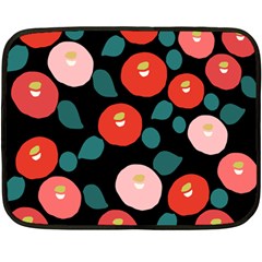 Candy Sugar Red Pink Blue Black Circle Double Sided Fleece Blanket (mini) 