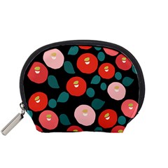 Candy Sugar Red Pink Blue Black Circle Accessory Pouches (small) 