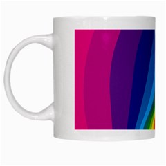 Circle Rainbow Color Hole Rasta Waves White Mugs by Mariart