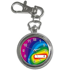 Circle Rainbow Color Hole Rasta Waves Key Chain Watches by Mariart