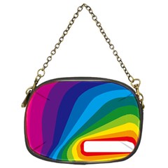 Circle Rainbow Color Hole Rasta Waves Chain Purses (two Sides) 