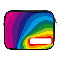 Circle Rainbow Color Hole Rasta Waves Apple Ipad 2/3/4 Zipper Cases