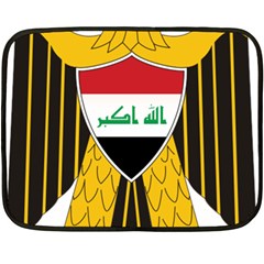 Coat Of Arms Of Iraq  Double Sided Fleece Blanket (mini)  by abbeyz71