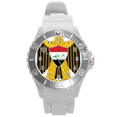 Coat Of Arms Of Iraq  Round Plastic Sport Watch (l)