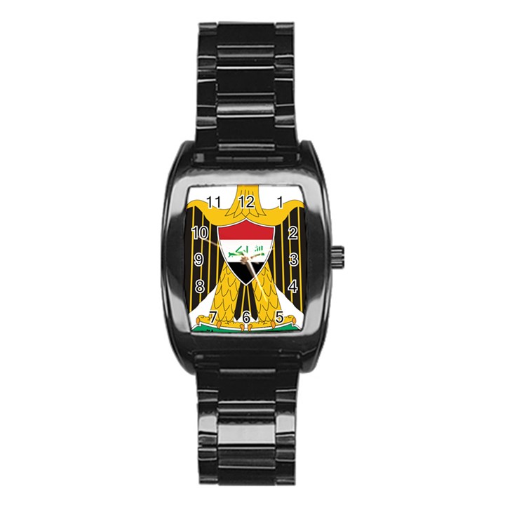 Coat of Arms of Iraq  Stainless Steel Barrel Watch