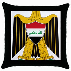 Coat Of Arms Of Iraq  Throw Pillow Case (black) by abbeyz71