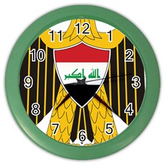 Coat Of Arms Of Iraq  Color Wall Clocks