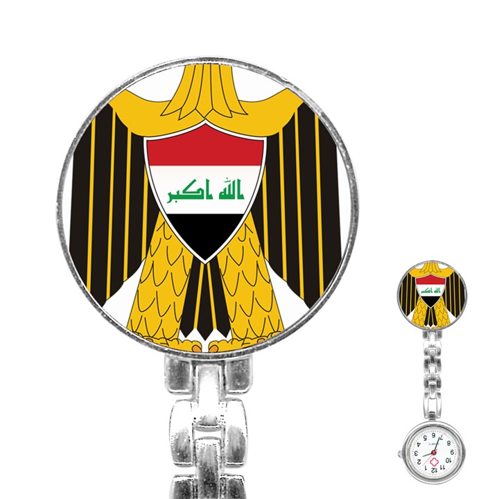 Coat of Arms of Iraq  Stainless Steel Nurses Watch