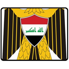 Coat Of Arms Of Iraq  Double Sided Fleece Blanket (medium)  by abbeyz71