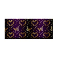 Flower Butterfly Gold Purple Heart Love Cosmetic Storage Cases