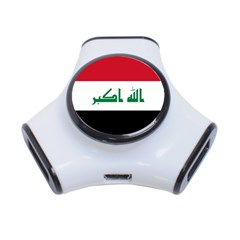 Flag Of Iraq 3-port Usb Hub by abbeyz71