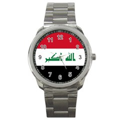 Flag Of Iraq  Sport Metal Watch by abbeyz71