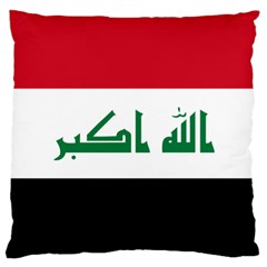 Flag Of Iraq  Large Cushion Case (one Side) by abbeyz71