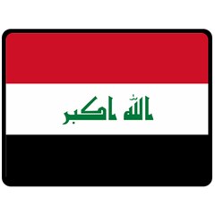 Flag Of Iraq  Double Sided Fleece Blanket (large)  by abbeyz71