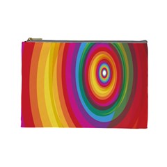 Circle Rainbow Color Hole Rasta Cosmetic Bag (large)  by Mariart