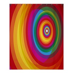 Circle Rainbow Color Hole Rasta Shower Curtain 60  X 72  (medium) 