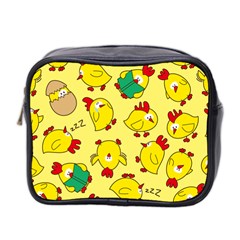 Animals Yellow Chicken Chicks Worm Green Mini Toiletries Bag 2-side by Mariart