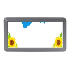 Cloud Blue Sky Sunflower Yellow Green White Memory Card Reader (mini)