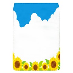 Cloud Blue Sky Sunflower Yellow Green White Flap Covers (s)  by Mariart