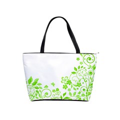 Butterfly Green Flower Floral Leaf Animals Shoulder Handbags