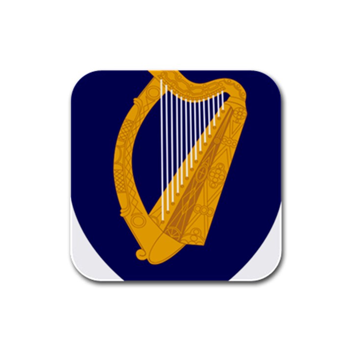 Coat of Arms of Ireland Rubber Square Coaster (4 pack) 