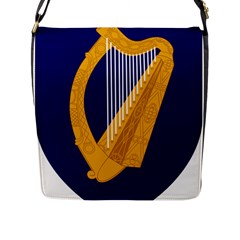 Coat Of Arms Of Ireland Flap Messenger Bag (l)  by abbeyz71