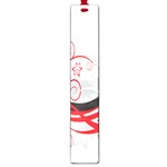 Flower Floral Star Red Wave Large Book Marks Front